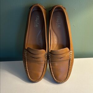 Women’s Tan Leather Penny Loafers